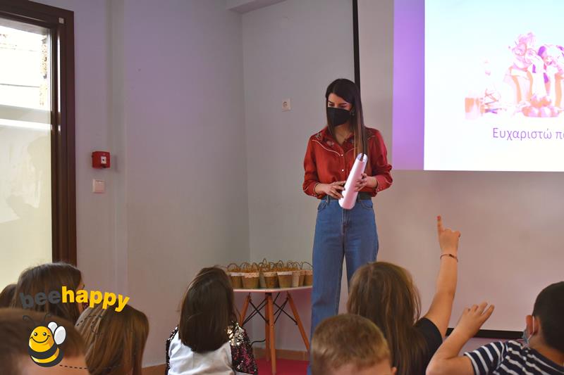 Γνώρισαν τα μυστικά της σωστής διατροφής από την Αντιγόνη Μπέκα-Διαιτολόγο-Διατροφολόγο MSc τα παιδιά του ΚΔΑΠ Bee Happy 
