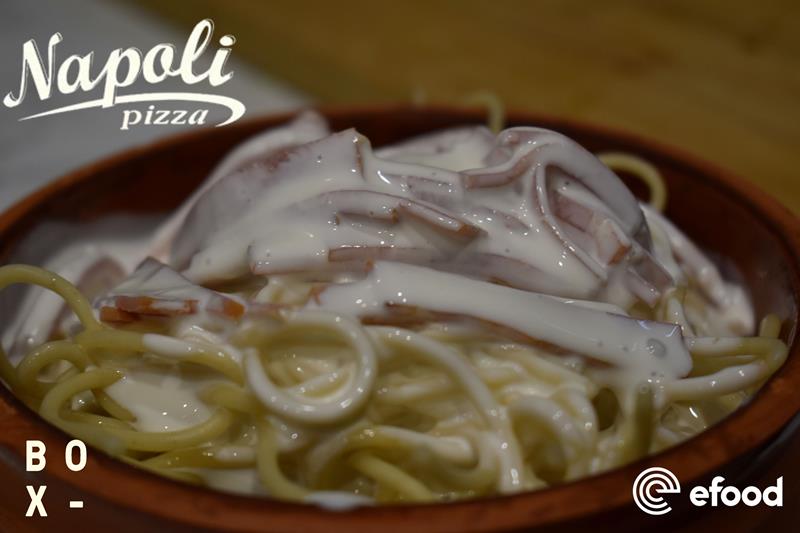 Λαχταριστή carbonara φούρνου από την Pizza Napoli