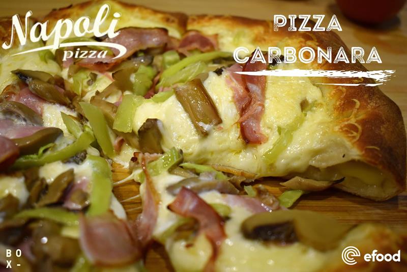 Pizza Carbonara από την pizza Napoli