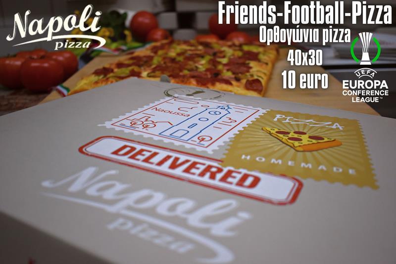 Βραδιές ποδοσφαίρου με ορθογώνια pizza για μεγαλύτερη απόλαυση από την Napoli 
