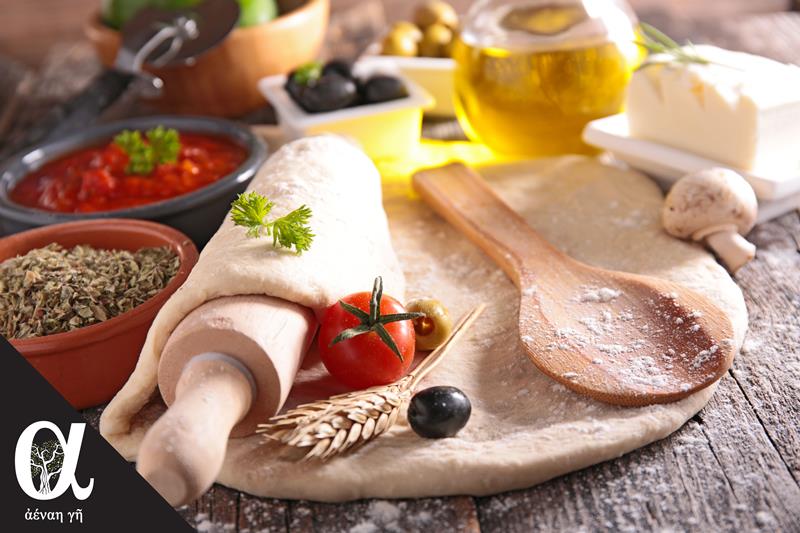 Λαχταριστή χειροποίητη ζύμη για πίτσα στο οπωροπαντοπωλείο «Αέναη γη»