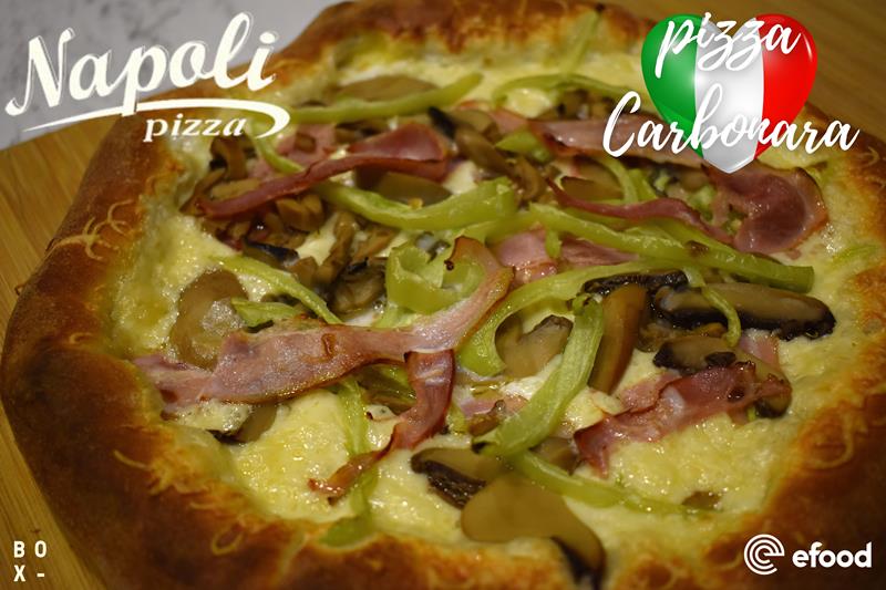 Pizza Carbonara από την pizza Napoli 