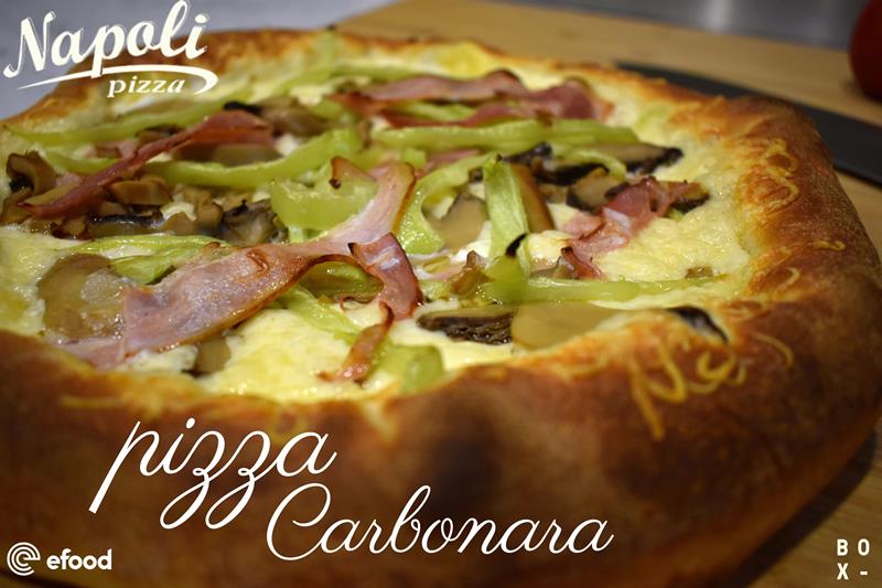 Pizza Carbonara από την pizza Napoli 