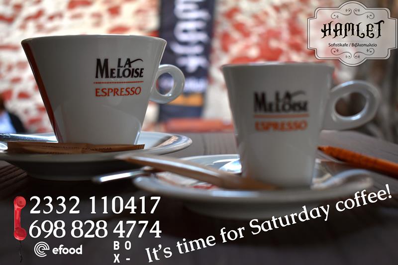 Hamlet sofistikafe: It’s time for Saturday coffee