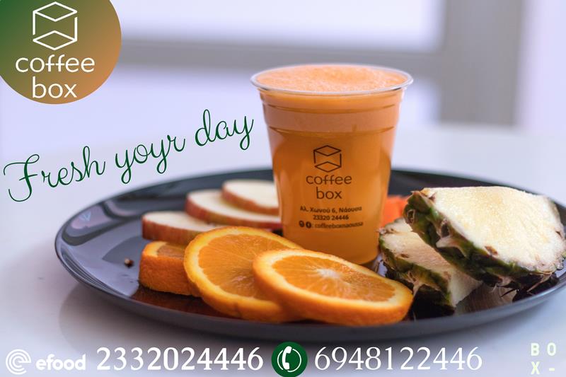 Στον καύσωνα επιλέγουμε 100% φυσικούς χυμούς από το Coffee box