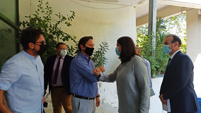 Επίσκεψη της Υπουργού Παιδείας  κ. Νίκης Κεραμέως στο 1ο ΕΠΑΛ Νάουσας και στο Κέντρο Περιβαλλοντικής Εκπαίδευσης 