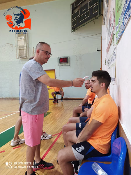Handball: Καθημερινή θερμομέτρηση για τον Ζαφειράκη 