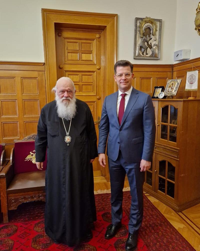 Στον Αρχιεπίσκοπο Αθηνών και πάσης Ελλάδος κο Ιερώνυμο ο Άγγελος Τόλκας 