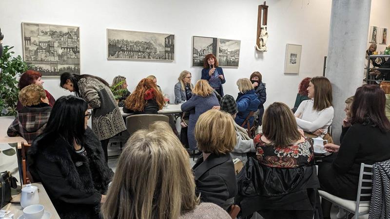 Η Βαρβάρα Σαράντη με τις γυναίκες σε Βέροια και Νάουσα 