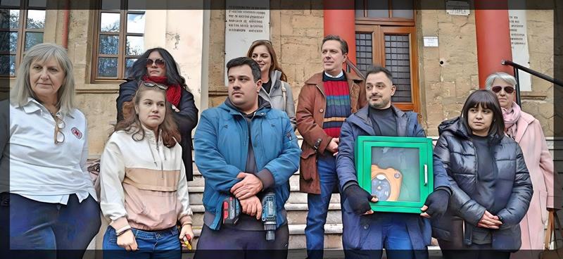 Δωρεά απινιδωτή στο 1ο- 2ο δημοτικό σχολείο Νάουσας από τον ARTVILLE - ΤΕΧΝΟΠΟΛΗ ΝΑΟΥΣΑΣ