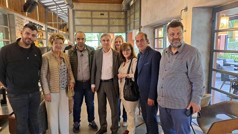 Στη Νάουσα ο πρώην υπουργός και υποψήφιος ευρωβουλευτής με το ΠΑΣΟΚ Φίλιππος Σαχινίδης