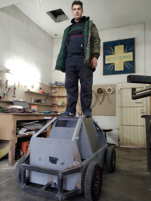 Το Αυτόνομο όχημα που χάρισε τον έπαινο στο μαθητή του ΕΠΑΛ Νάουσας  Γιαλαμά Α. Παναγιώτη