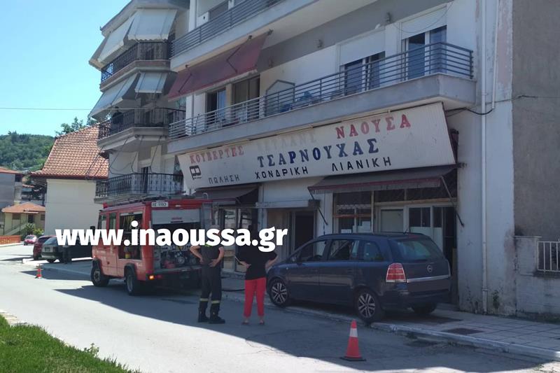 Πρόλαβε τα χειρότερα η Πυροσβεστική Υπηρεσία Νάουσας 