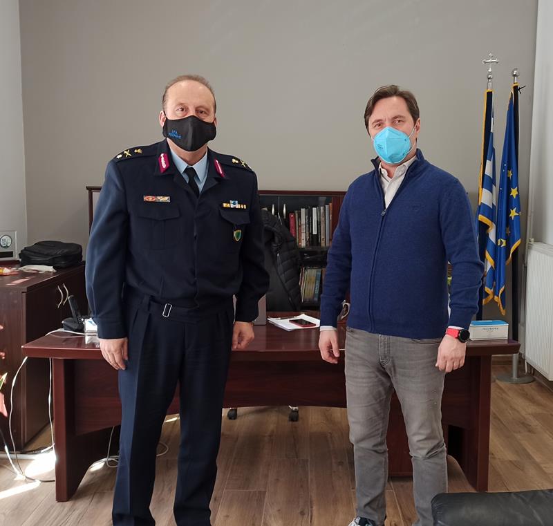 Συνάντηση Δημάρχου Νάουσας με τον νέο Αστυνομική Διευθυντή Ημαθίας Ταξίαρχο κ. Γιώργο Αδαμίδη