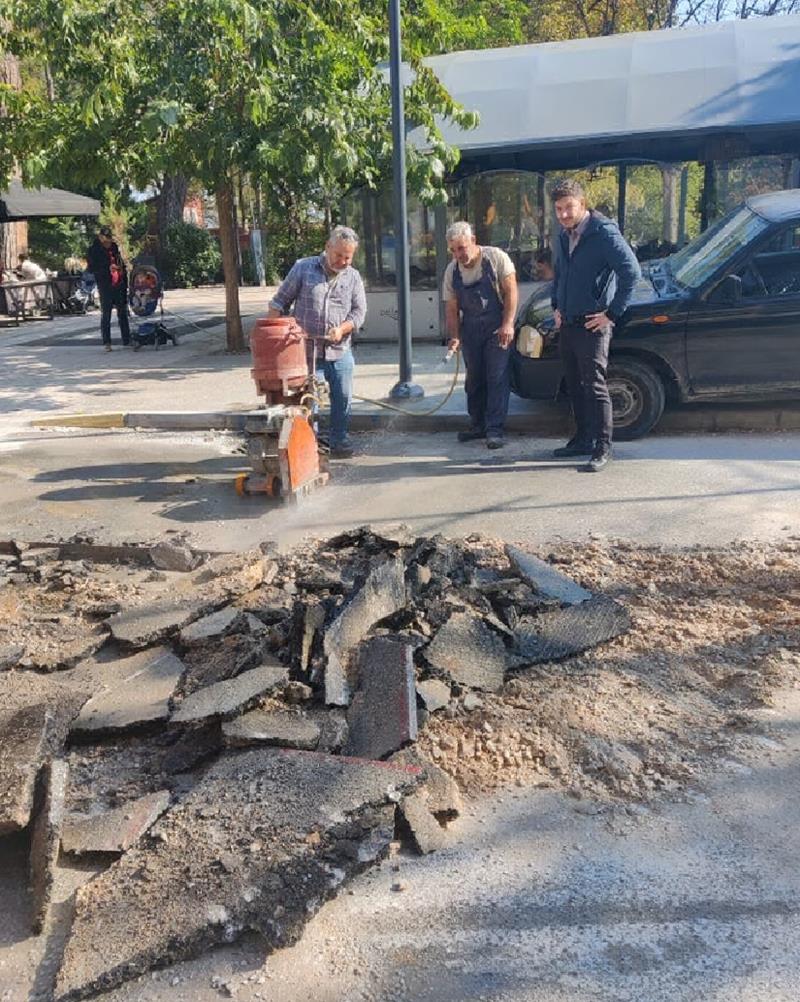 Εργασίες αποκατάστασης από τα συνεργεία της ΔΕΥΑΝ