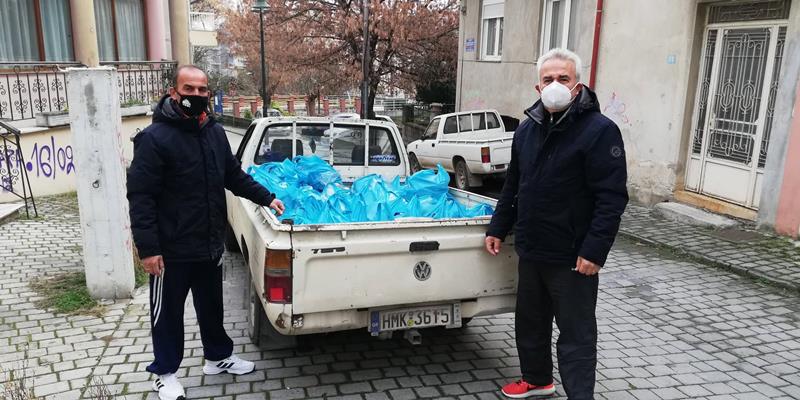 Διανομή τροφίμων σε ευπαθείς κοινωνικά ομάδες σε Τοπικές Κοινότητες του Δήμου Νάουσας