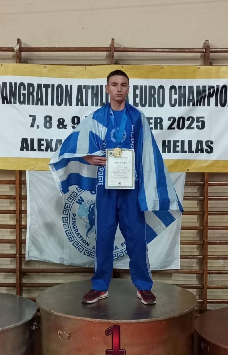 Πρωταθλητής Ευρώπης ο ΒΑΣΙΛΗΣ ΚΑΙΣΑΡΙΔΗΣ του ΚΕΝΤΑΥΡΟΥ Νάουσας 